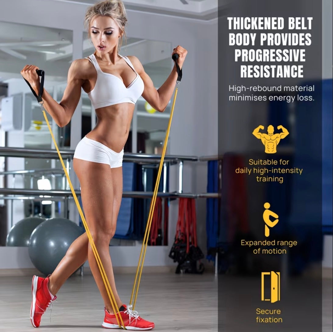 Exercise Resistance Band 5pcs – Workout Bands for Men & Women, Home Gym Training