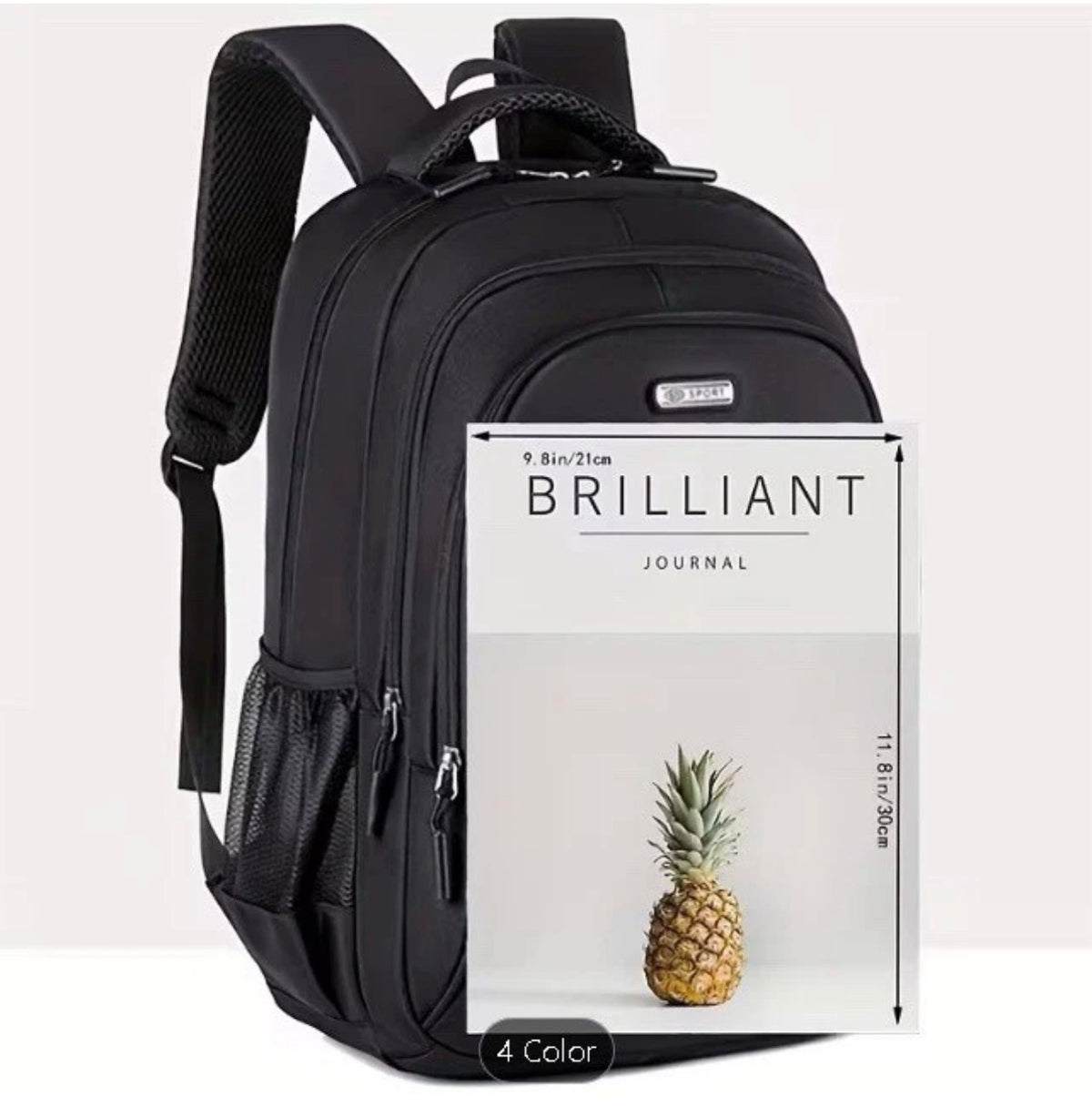 Large Laptop Backpack 17 Inch Travel School Business Rucksack USB Black Waterpro