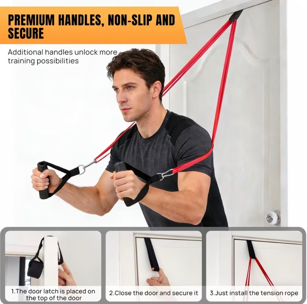 Exercise Resistance Band 5pcs – Workout Bands for Men & Women, Home Gym Training